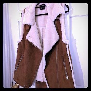 Love Tree Faux Hide Fur Vest Size M